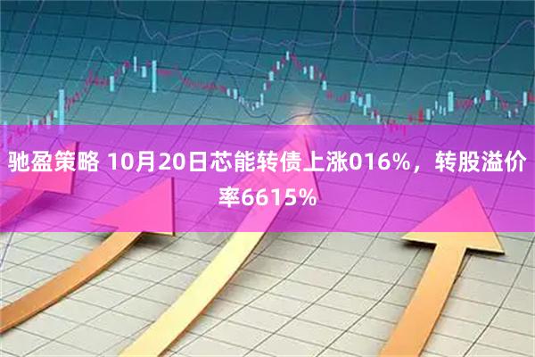驰盈策略 10月20日芯能转债上涨016%，转股溢价率6615%
