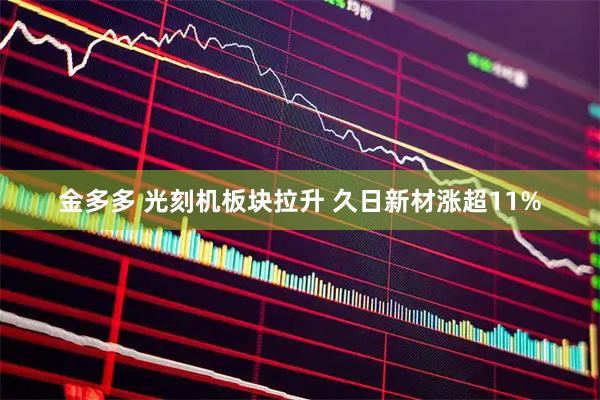 金多多 光刻机板块拉升 久日新材涨超11%
